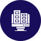 Virtual office address services icon for professional business presence